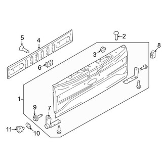 Ford OE - Tail Gate (W/O Flex Step), (Raptor)