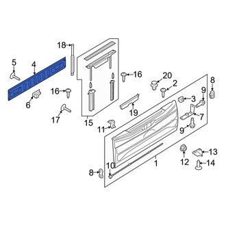 Ford OE - Rear Tailgate Gap Cover