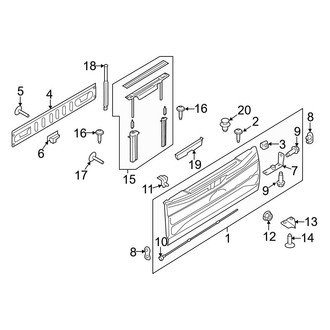 Ford OE - Tail Gate (With Flex Step), (Raptor)