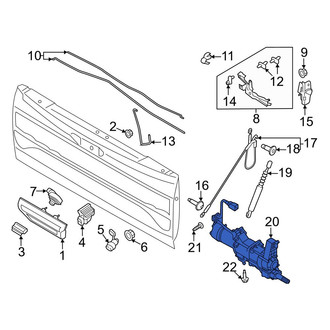 Ford OE - Rear Tailgate Lock Actuator Motor