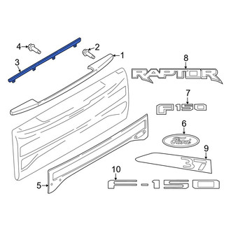 Ford OE - Rear Tailgate Trim Cover