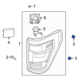 Ford OE - Tail Light Grommet