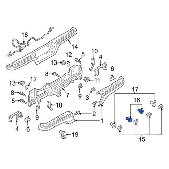 Ford OE - Rear Right Inner Parking Aid Sensor Housing