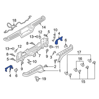 Ford OE - Left Bumper Face Bar Bracket