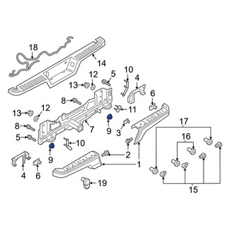 Ford OE - Bumper Face Bar Mount Washer