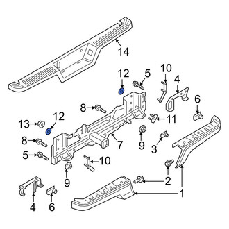 Ford OE - Bumper Face Bar Reinforcement Beam Nut