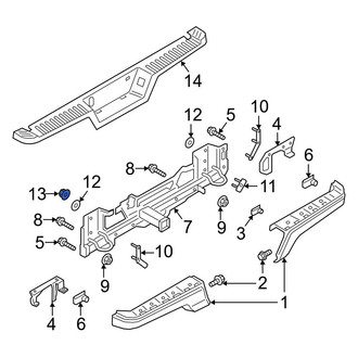 Ford OE - Bumper Face Bar Reinforcement Beam Nut