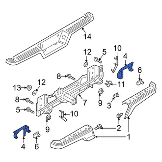 Ford OE - Rear Left Bumper Face Bar Bracket