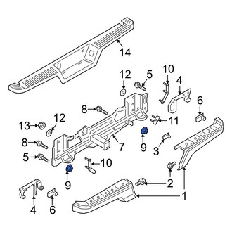 Ford OE - Bumper Face Bar Mount Nut