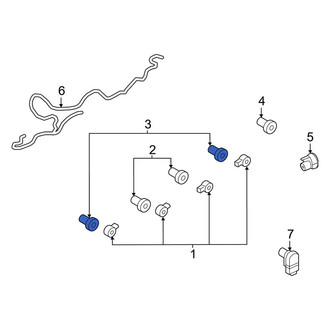 Ford OE - Rear Left Outer Parking Aid Sensor Housing