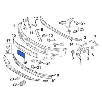 Ford OE - Front License Plate Bracket