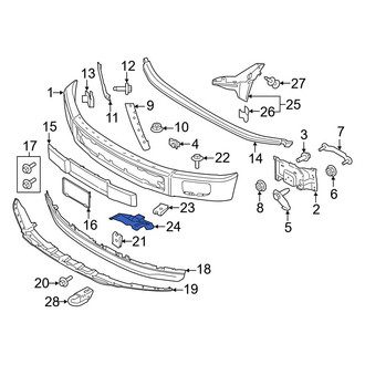 Ford OE - Front Left Radiator Support Air Duct