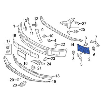 Ford OE - Front Right Bumper Face Bar Mount