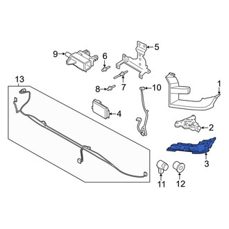 Ford OE - Left Headlight Bezel Bracket
