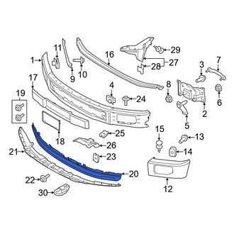 Ford OE - Front Radiator Support Air Deflector