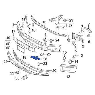 Ford OE - Front Right Radiator Support Air Duct