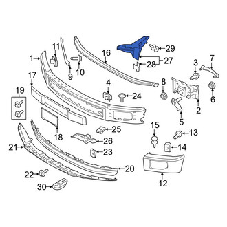 Ford OE - Front Right Radiator Support Air Duct