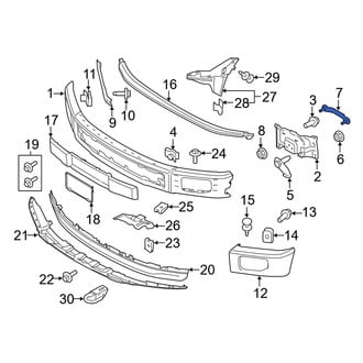 Ford OE - Front Bumper Face Bar Mount Stud