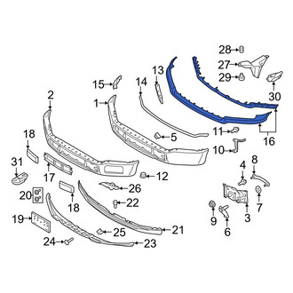 Ford OE - Front Upper Bumper Trim