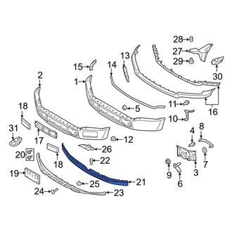 Ford OE - Front Lower Bumper Trim