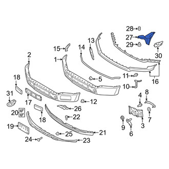 Ford OE - Front Left Radiator Support Air Duct