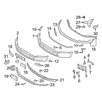 Ford OE - Bumper Cover Spacer Panel Nut