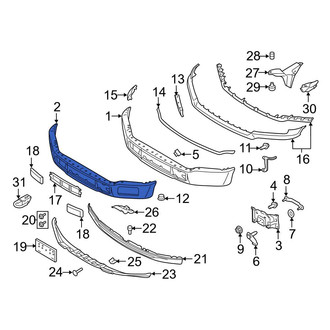 Ford OE - Front Bumper Face Bar