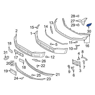 Ford OE - Left Headlight Bezel Bracket