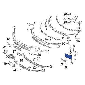Ford OE - Front Left Bumper Face Bar Mount