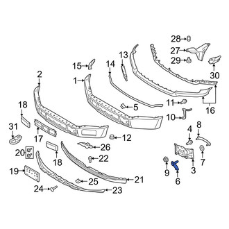 Ford OE - Lower Bumper Face Bar Mount Bolt