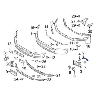 Ford OE - Front Bumper Face Bar Mount Stud
