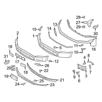 Ford OE - Front Bumper - Bumper & Components (Bumper & Mounts)