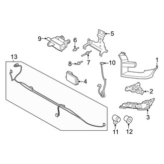 Ford OE - Front Bumper - Bumper & Components (With End Cap Molding Trim & Sensors)