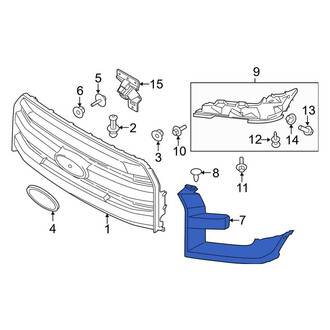 Ford OE - Front Left Headlight Bezel