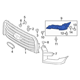 Ford OE - Right Headlight Bezel Bracket