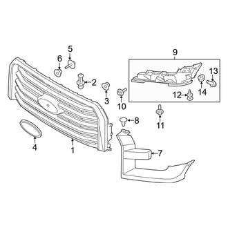 Ford OE - Grille & Components (5 Bar)