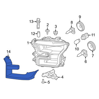 Ford OE - Front Right Headlight Bezel