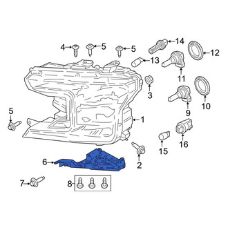 Ford OE - Left Headlight Bracket