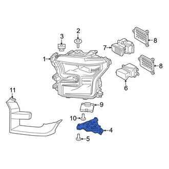 Ford OE - Front Left Headlight Bracket