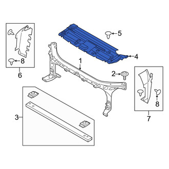 Ford OE - Front Radiator Support Access Cover