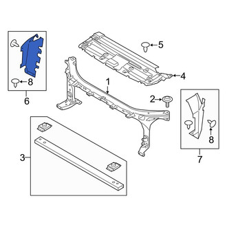 Ford OE - Front Right Radiator Support Air Deflector