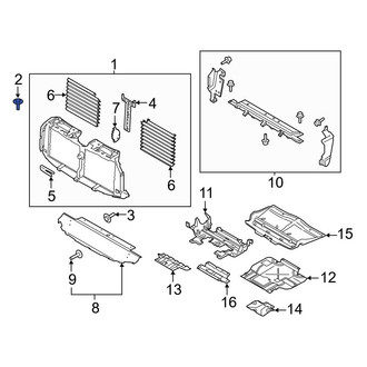 Ford OE - Radiator Shutter Assembly Bolt
