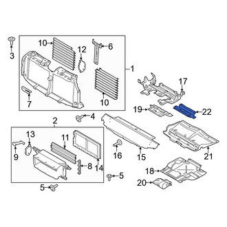 Ford OE - Floor Pan Splash Shield Bracket