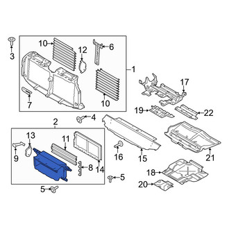 Ford OE - Front Lower Radiator Shutter Assembly