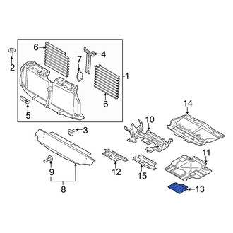 Ford OE - Engine Oil Drain Plug Access Cover