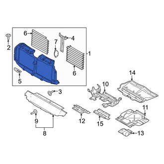 Ford OE - Front Radiator Shutter Assembly