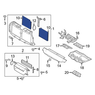 Ford OE - Front Radiator Shutter Assembly