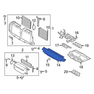 Ford OE - Front Rearward Radiator Support Baffle