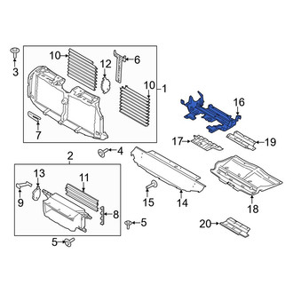 Ford OE - Front Radiator Support Splash Shield