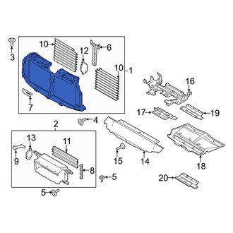 Ford OE - Front Radiator Shutter Assembly